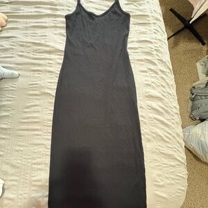 Fabletics | Dresses | Fabletics Retta Jersey Midi Dress Heather Gray |  Poshmark